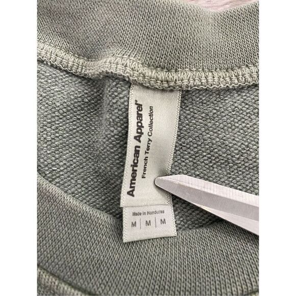 American Apparel T Shirt French Terry Collection Green Mens Size Medum - Picture 3 of 3